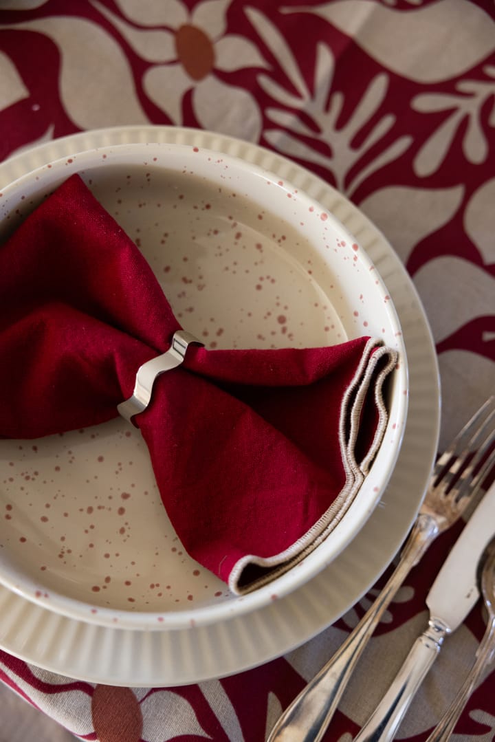 Ditte serveringsskål, Beige-vinrød Sagaform
