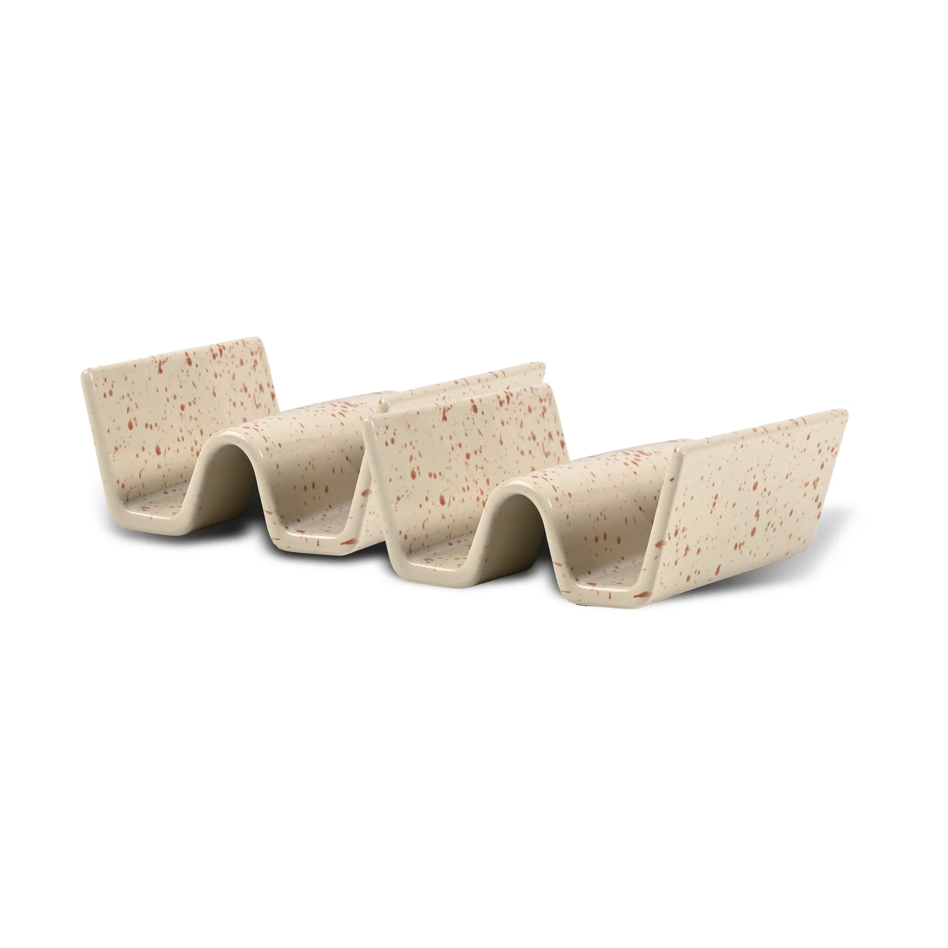 Ditte tacoställ 2-pack, Beige-vinrød Sagaform