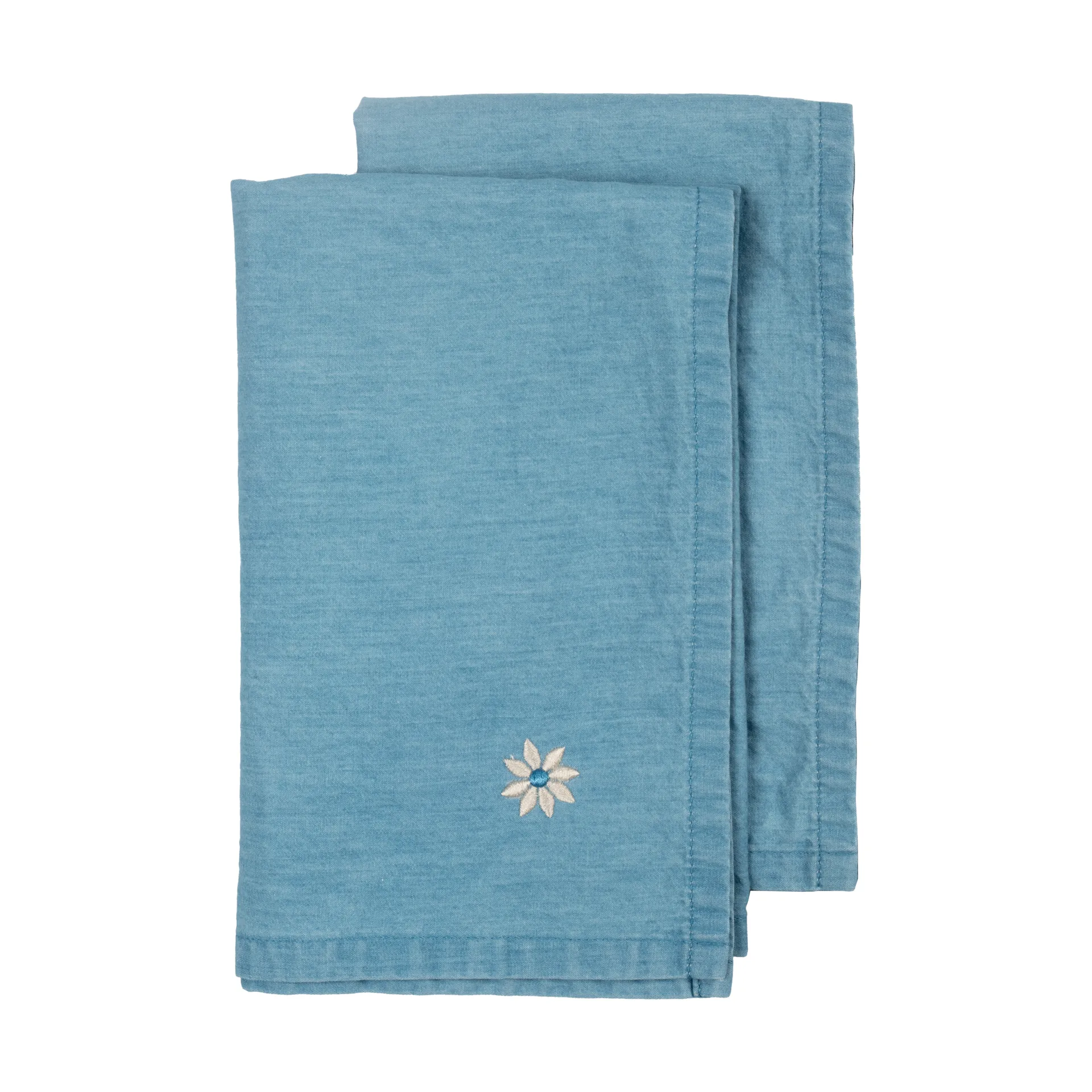 Eden denim tøyserviett 45x45 cm 2-pk, Blå Sagaform