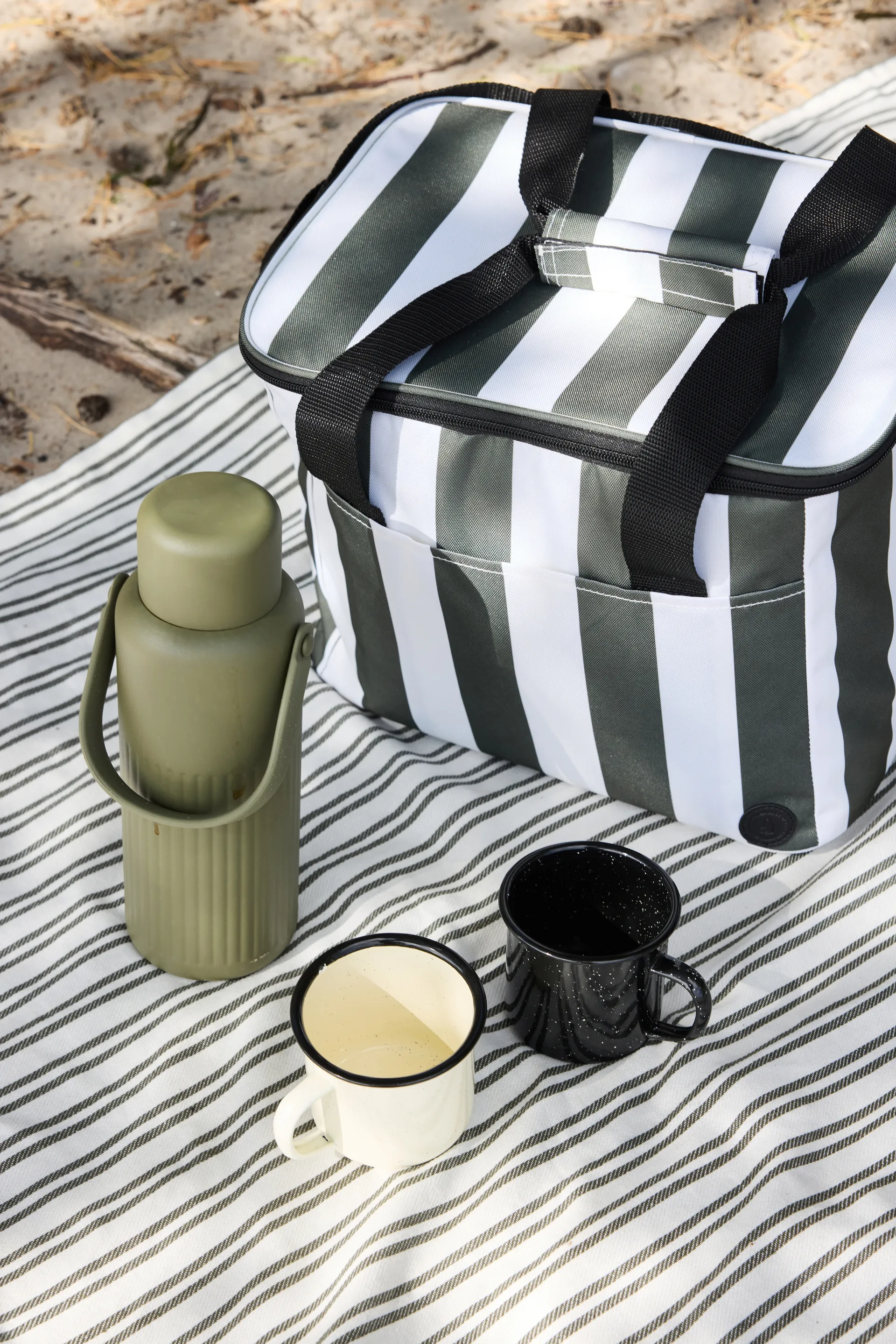 Ella hamam håndkle, Grønn, 90x170 cm Sagaform