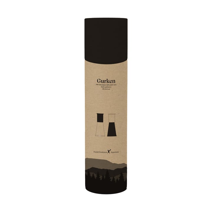 Gurken salt- og pepperkvern liten 2 deler, Svart-brun Sagaform