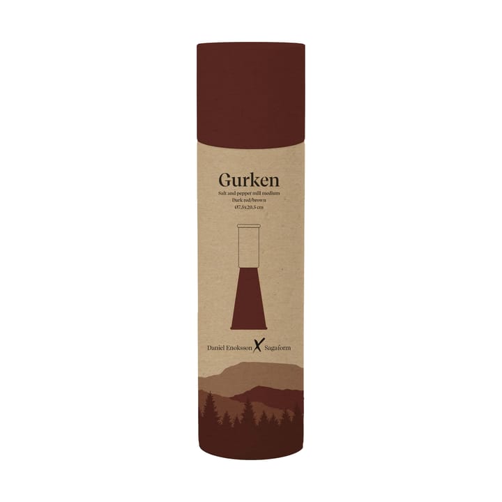 Gurken salt- og pepperkvern medium 20,5 cm, Rød-brun Sagaform
