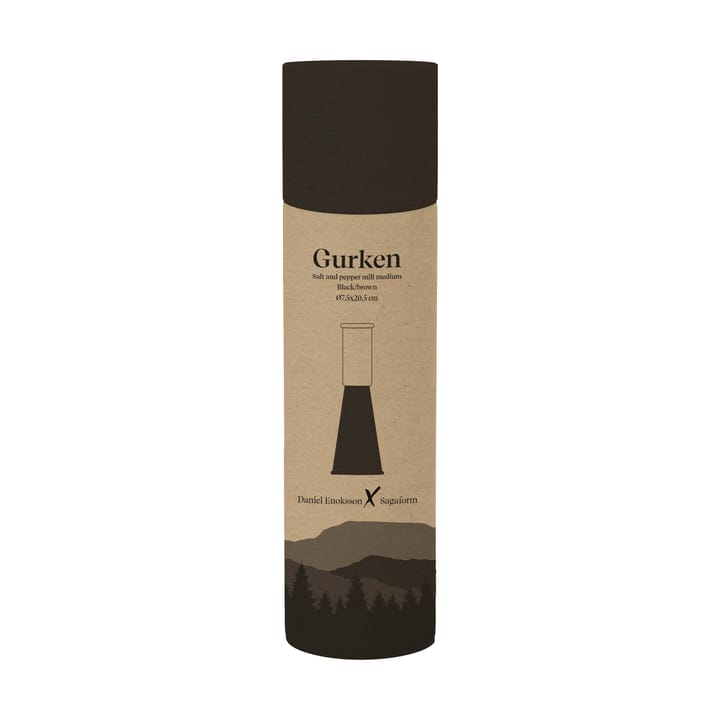 Gurken salt- og pepperkvern medium 20,5 cm, Svart-brun Sagaform