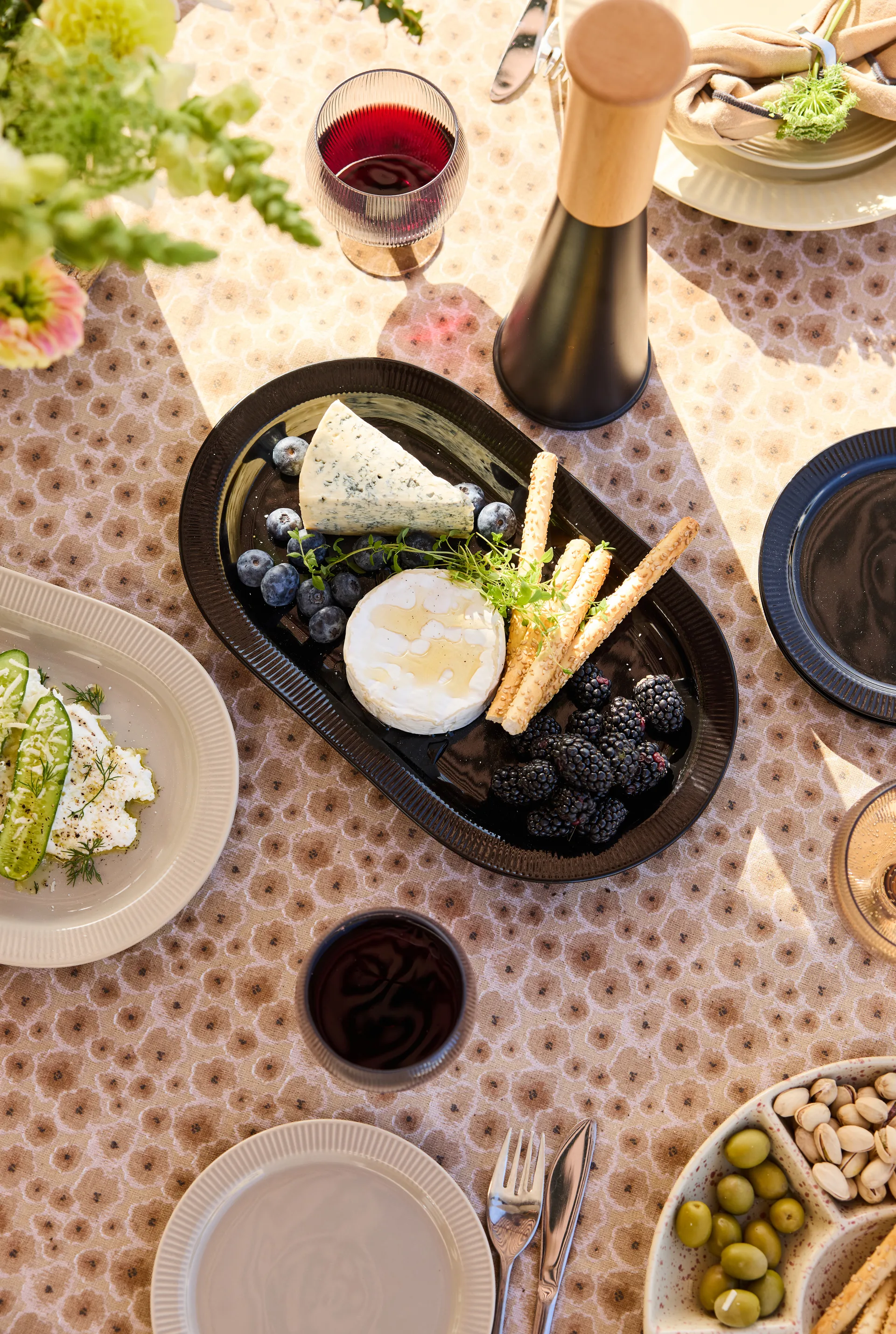 Inka serveringsfat, Svart, 20x34 cm Sagaform