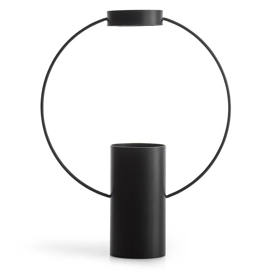 Moon vase 30 cm, Svart Sagaform