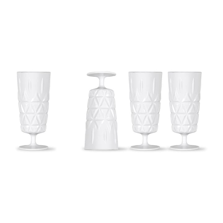 Picknick champagneglass 4-stk. - Hvit - Sagaform