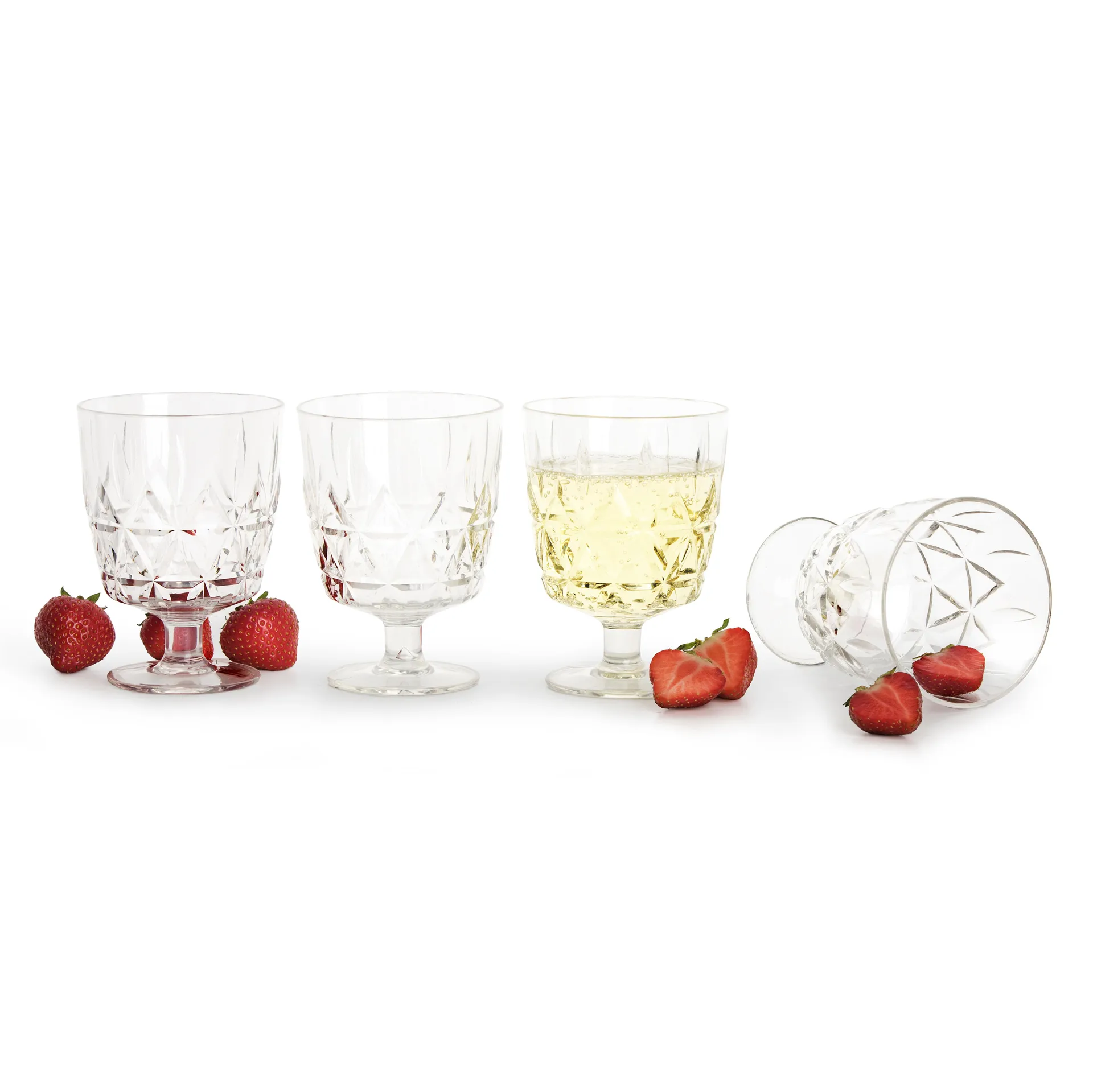Picknick Juni plastglass 4-pk, 30 cl Sagaform