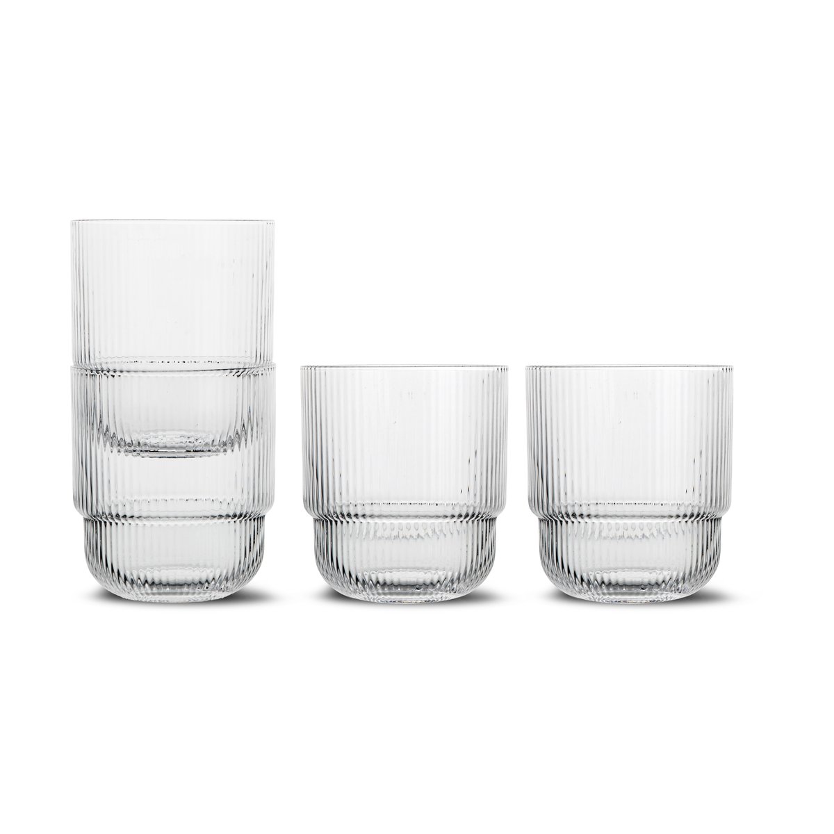 Sagaform - Blanka vannglass 40 cl 4 stk klar