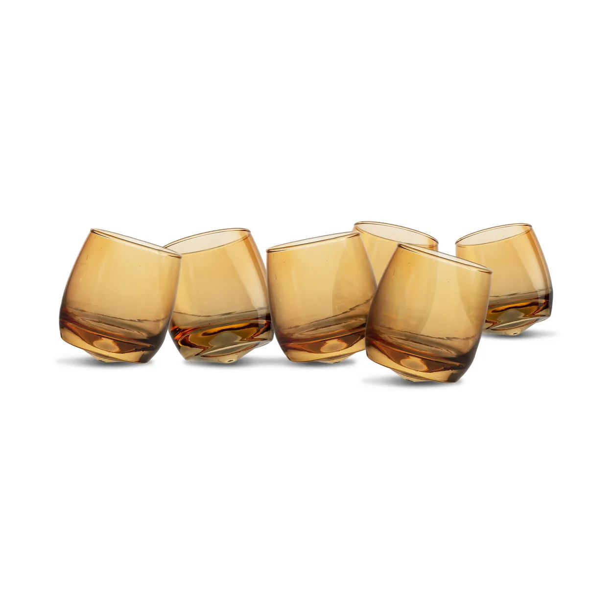 Sagaform Sagaform tumblers med avrundet bunn 30 cl 6-pk Amber