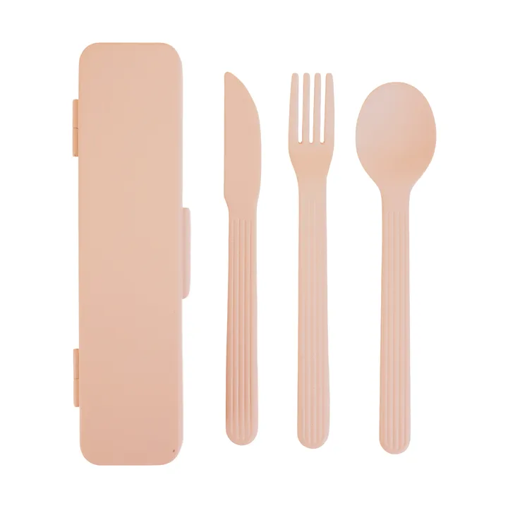 Tina bestikksett - Rosa Pantone 489C - Sagaform