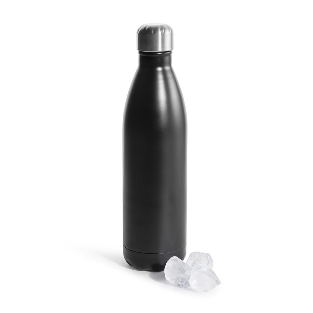 Sagaform To Go stålflaske 75 cl svart