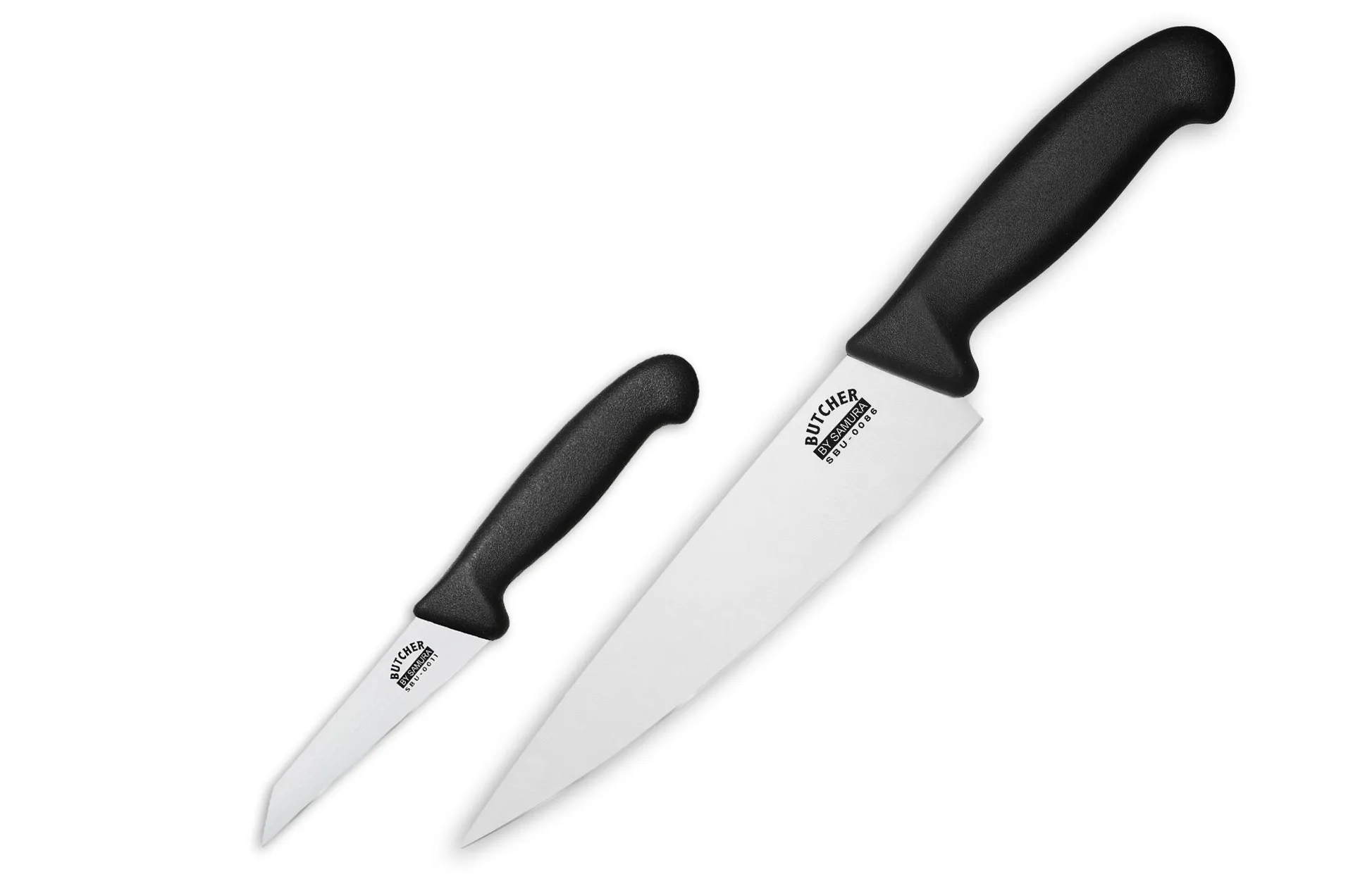 Butcher knivsett 2 deler, Kniver Samura