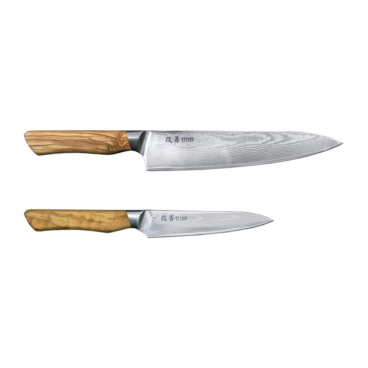 Kaizen knivsett Gyoto 18 cm & Petty 12 cm - 2 deler - Satake