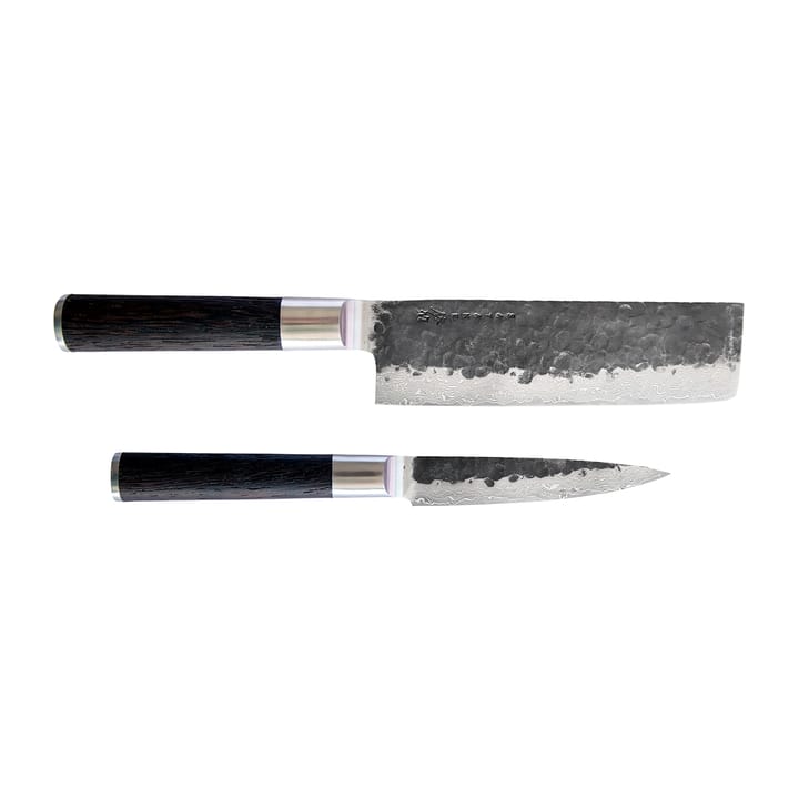 Kuro Nakiri 18 cm med Petty 11 cm - 2 deler - Satake