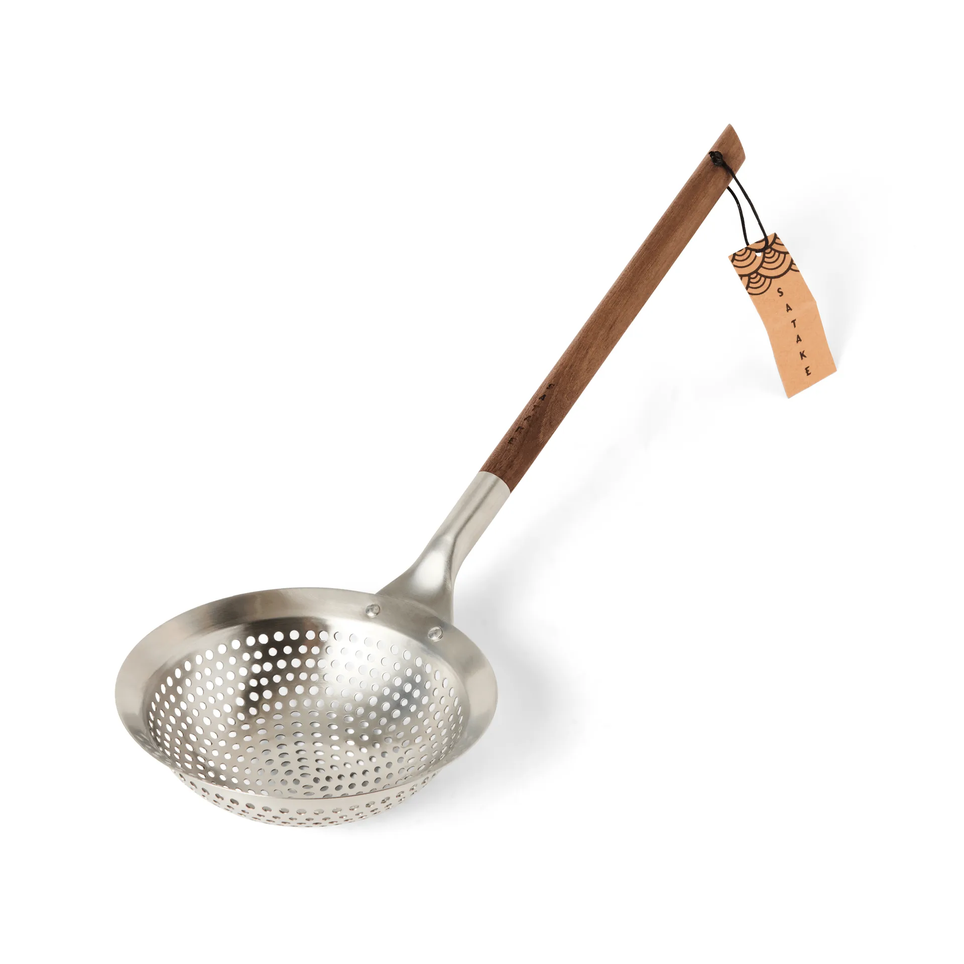 Satake hullsleiv, Rustfritt stål-valnøtt, 41,3x14,2 cm Satake