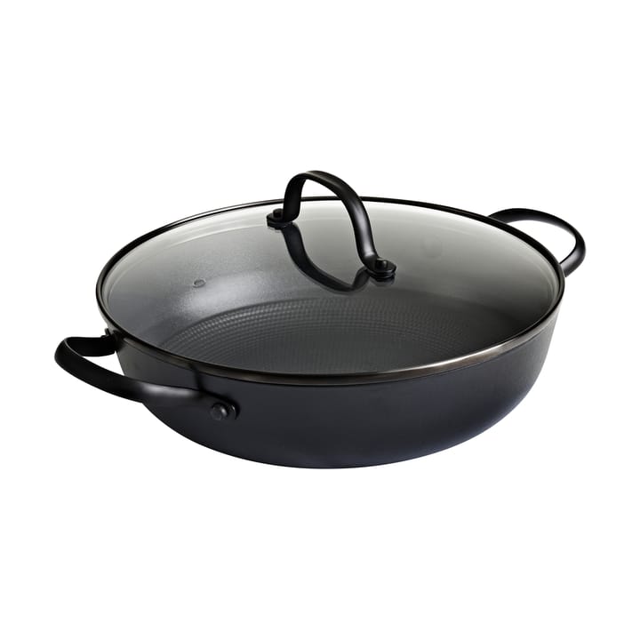 Satake kasserolle i lettvektsstøpejern m. glasslokk - 26 cm - Satake