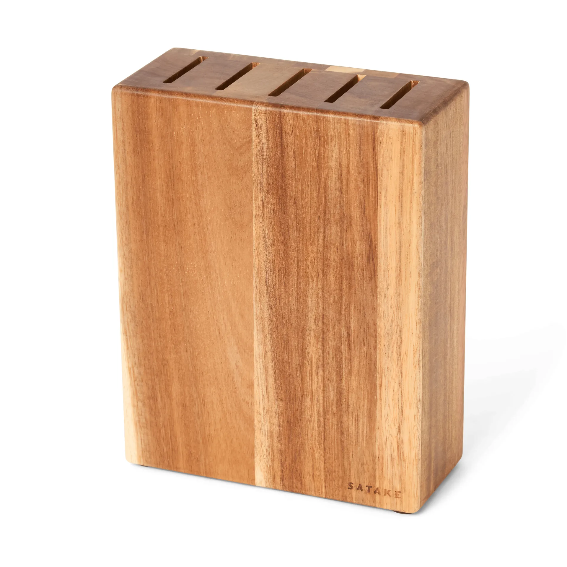 Satake knivstativ, Akasie, 5 kniver, 22,8x18x8 cm Satake