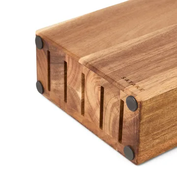 Satake knivstativ - Akasie, 5 kniver, 22,8x18x8 cm - Satake
