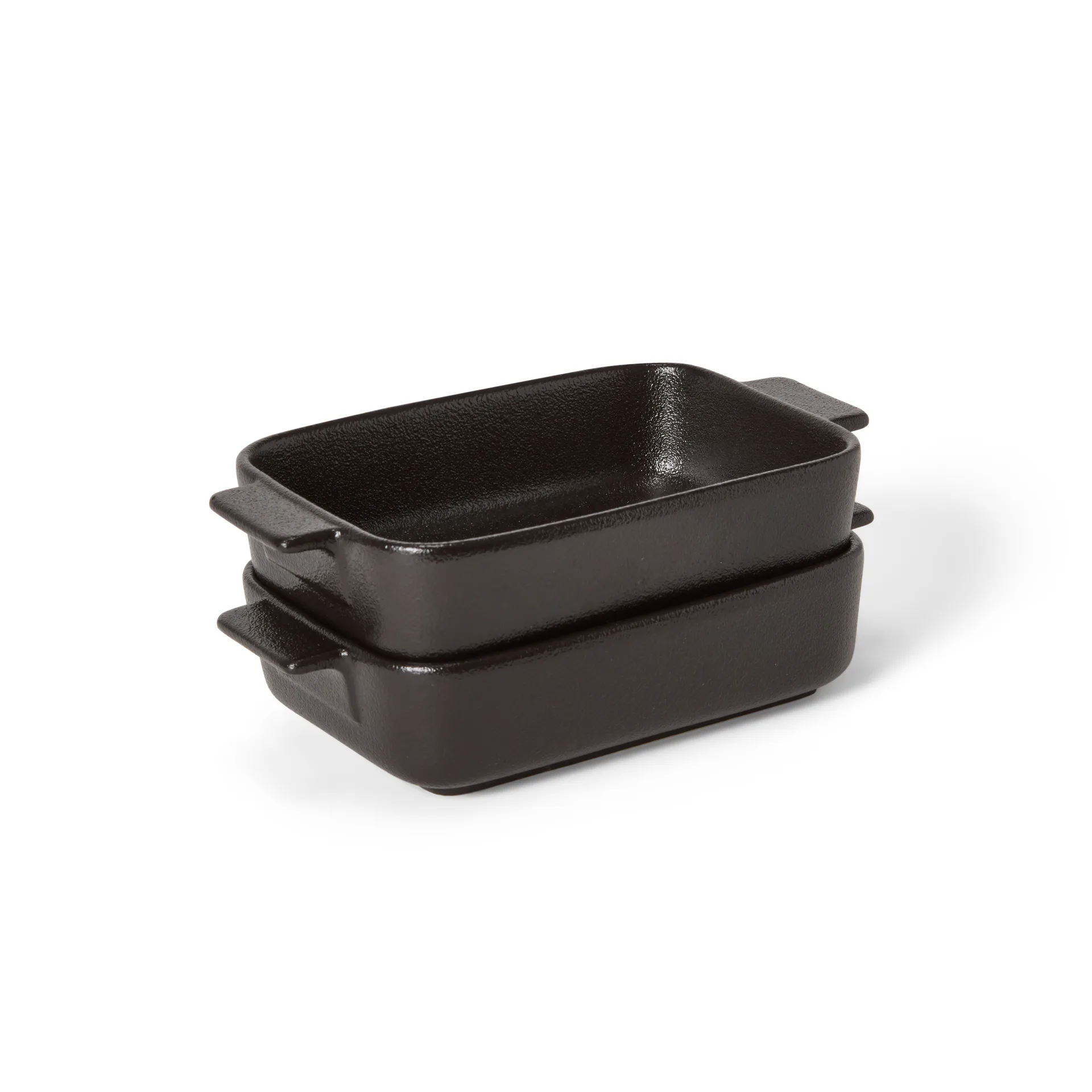 Satake ovnsform porselen svart 2-pk, 19 cm Satake