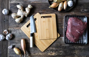 Satake skjærefjøl - Bambus, 2 deler - Satake