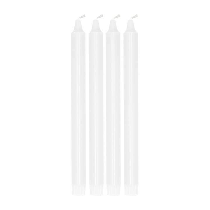 Ambiance kronelys 4-pakning 27 cm, White  Scandi Essentials