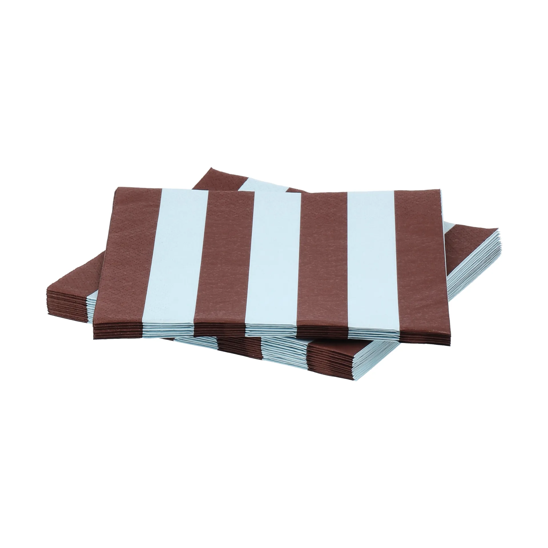 Bold Stripe papirserviett, Vinrød-blå, 20‑pakning, 33x33 cm Scandi Essentials