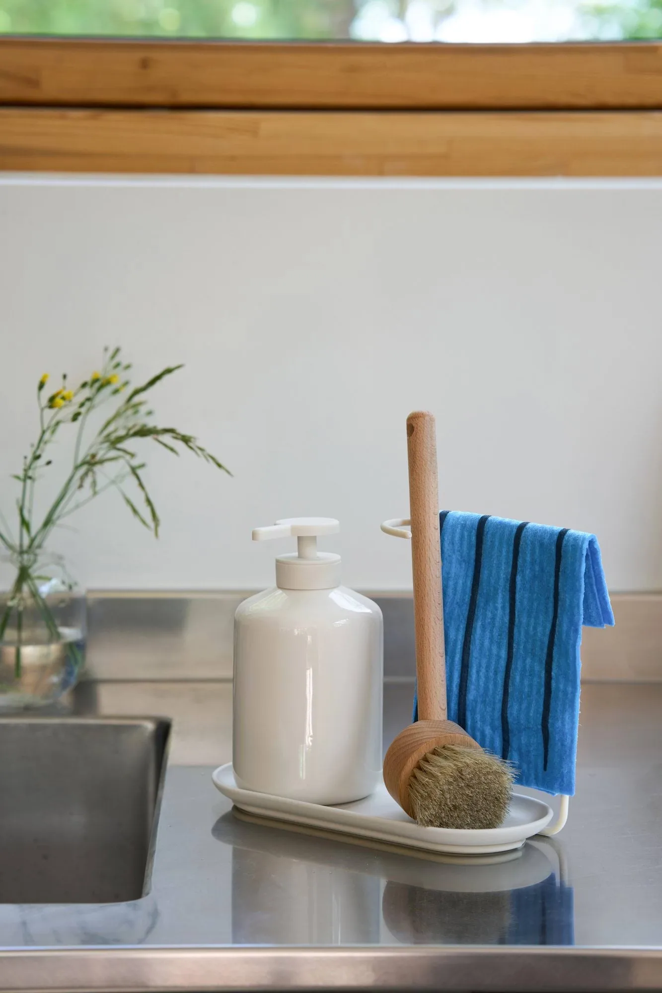 Daily oppvaskklut med mønster, Blå, 3-pakning Scandi Essentials