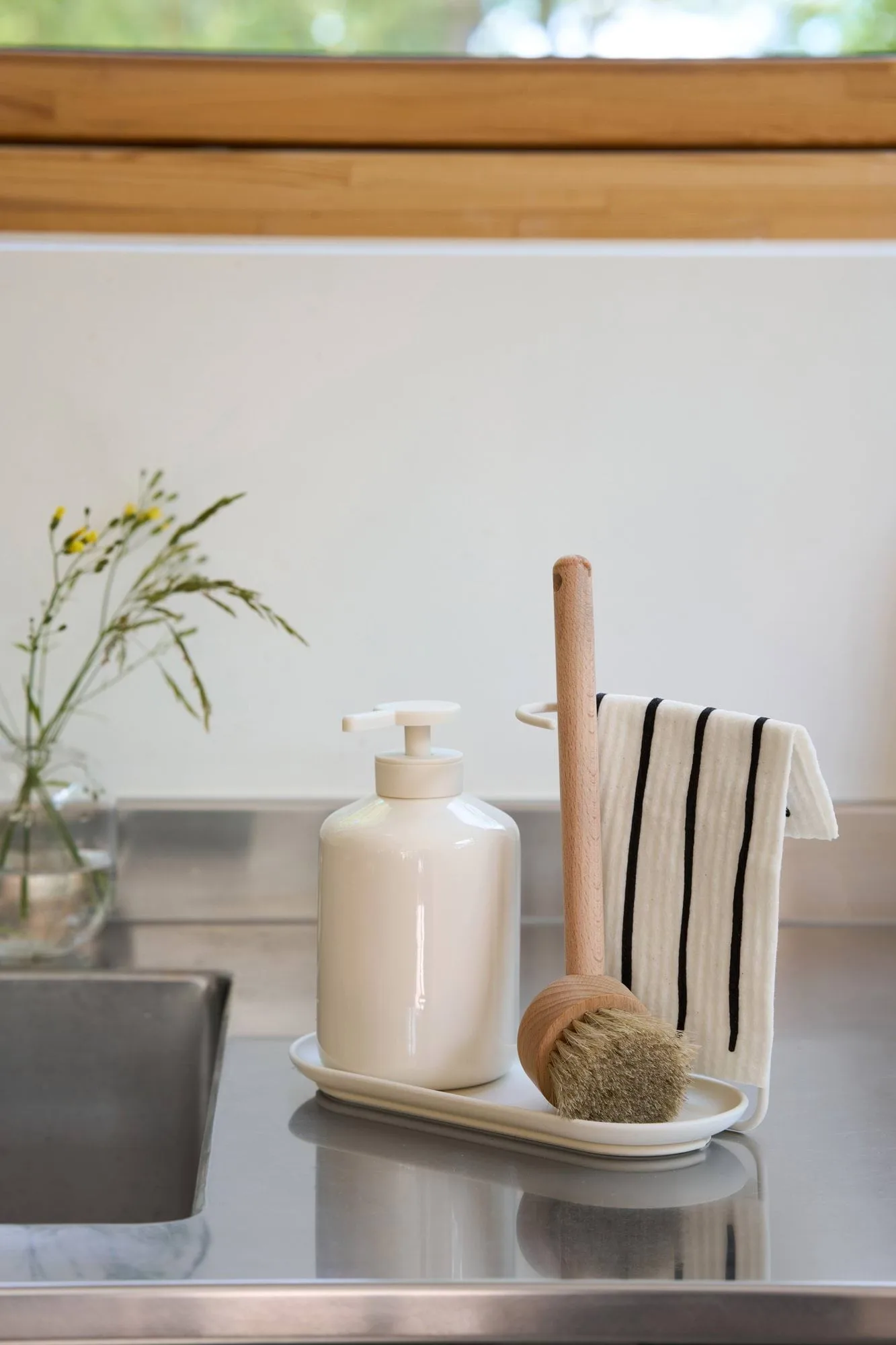 Daily oppvaskklut med mønster, Hvit, 3-pakning Scandi Essentials