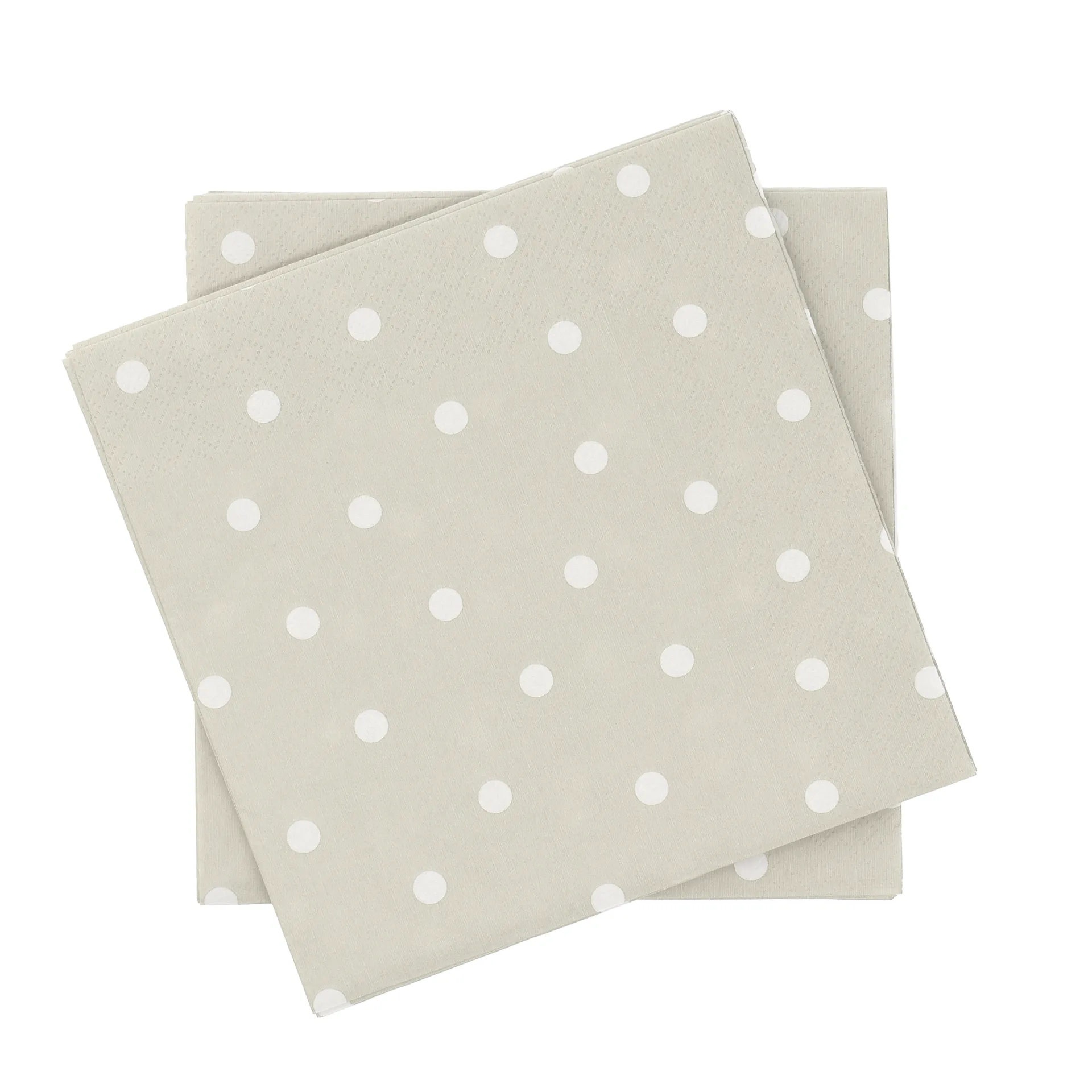 Fine dots papirserviett, Hvit-beige, 20‑pakning, 33x33 cm Scandi Essentials
