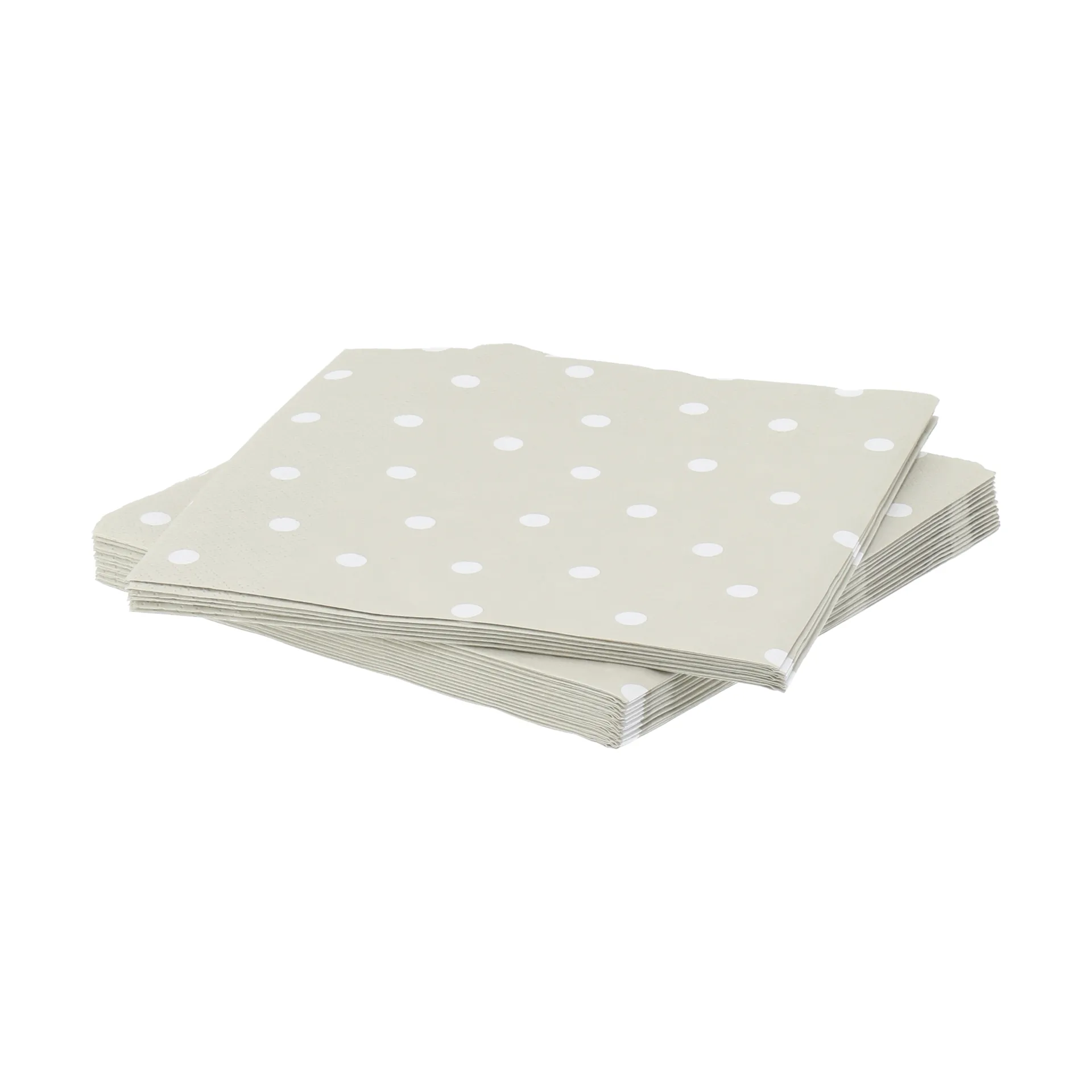 Fine dots papirserviett, Hvit-beige, 20‑pakning, 33x33 cm Scandi Essentials