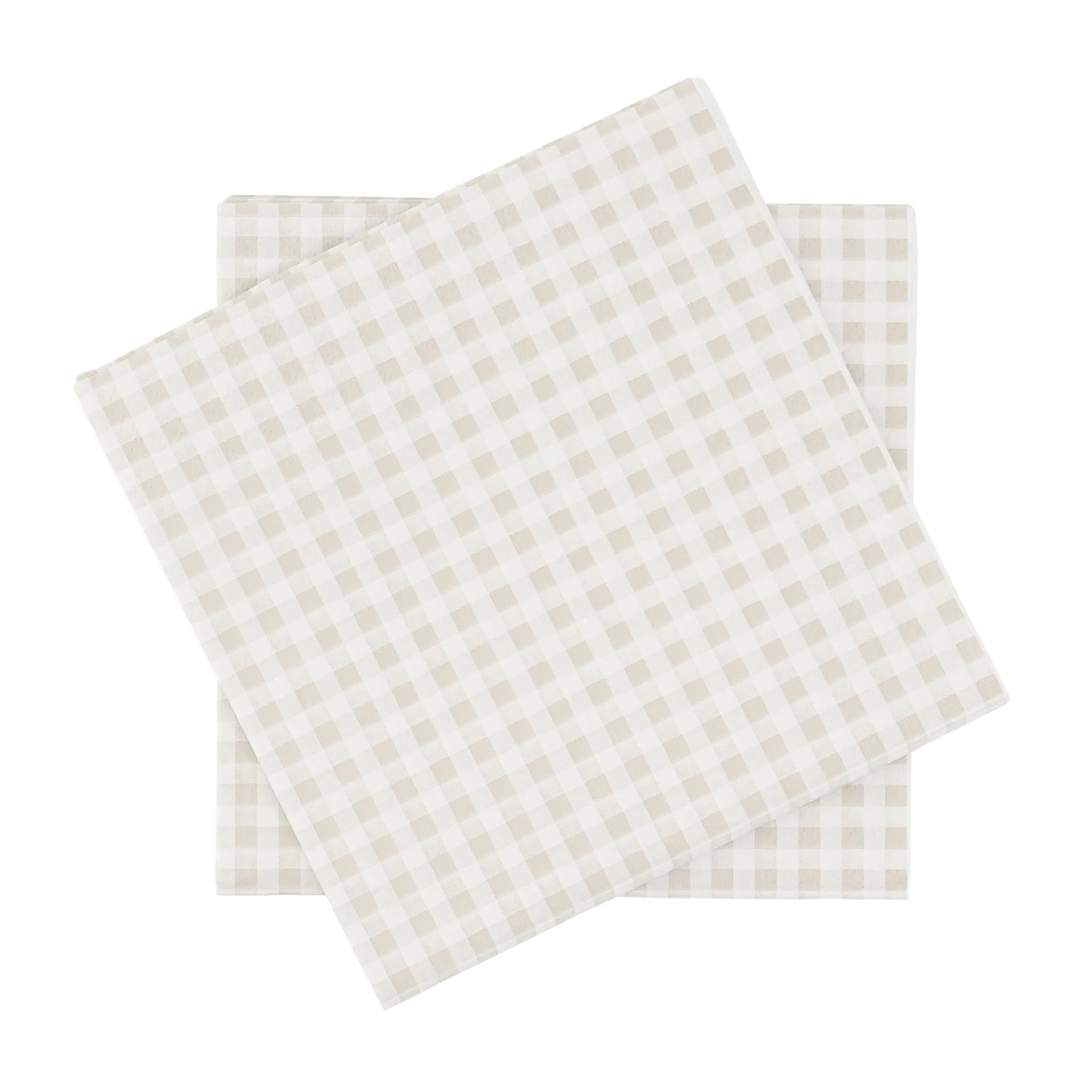 Fine grid papirserviett, Hvit-beige, 20‑pakning, 33x33 cm Scandi Essentials