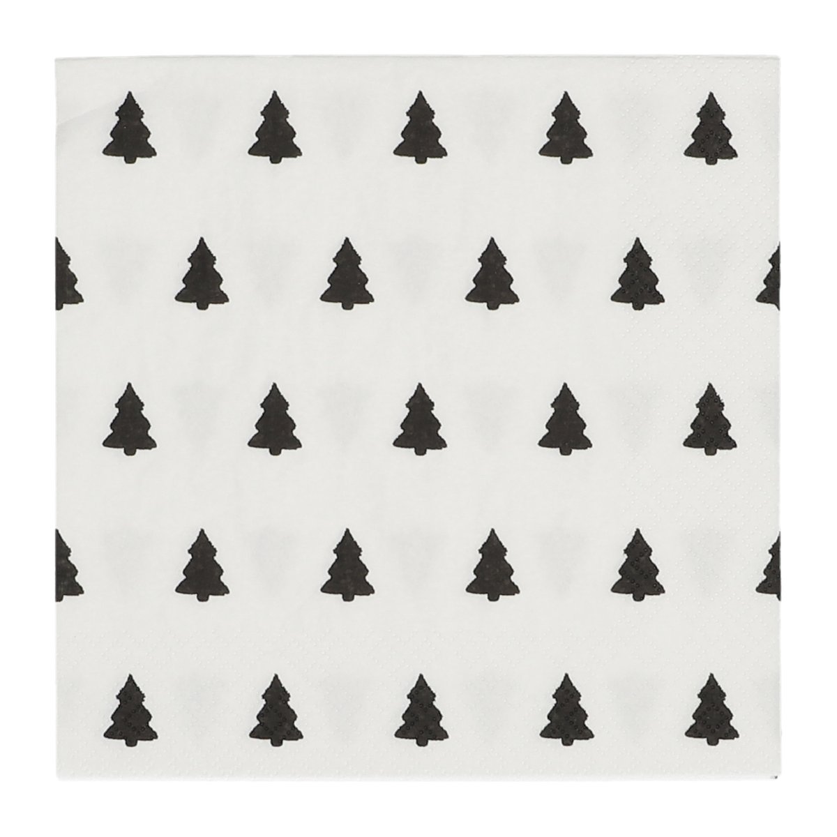 Scandi Essentials Linen trees servietter 33 x 33 cm 20-pakning black-white