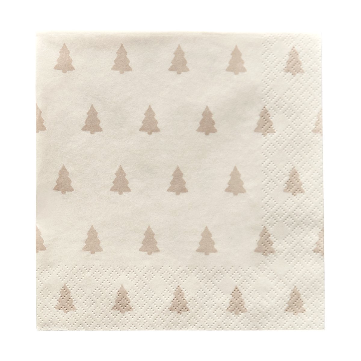 Scandi Essentials Linen trees servietter 33 x 33 cm 20-pakning sand