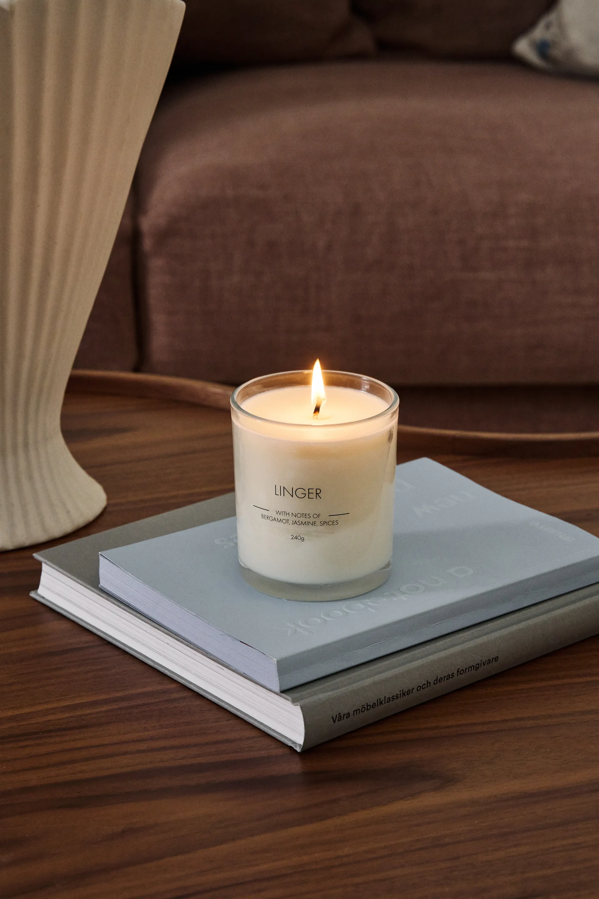 Linger duftlys, 260 g Scandi Essentials