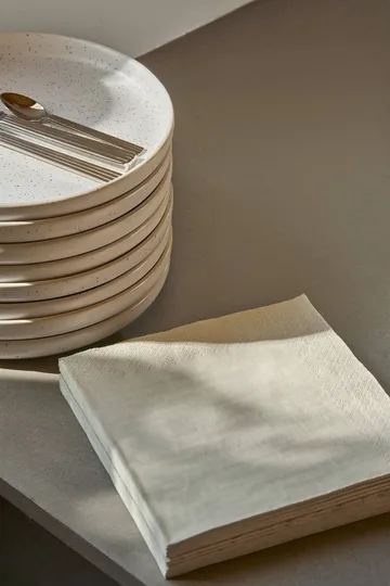 Plain papirserviett - Beige, 20-pakning, 40x40 cm - Scandi Essentials
