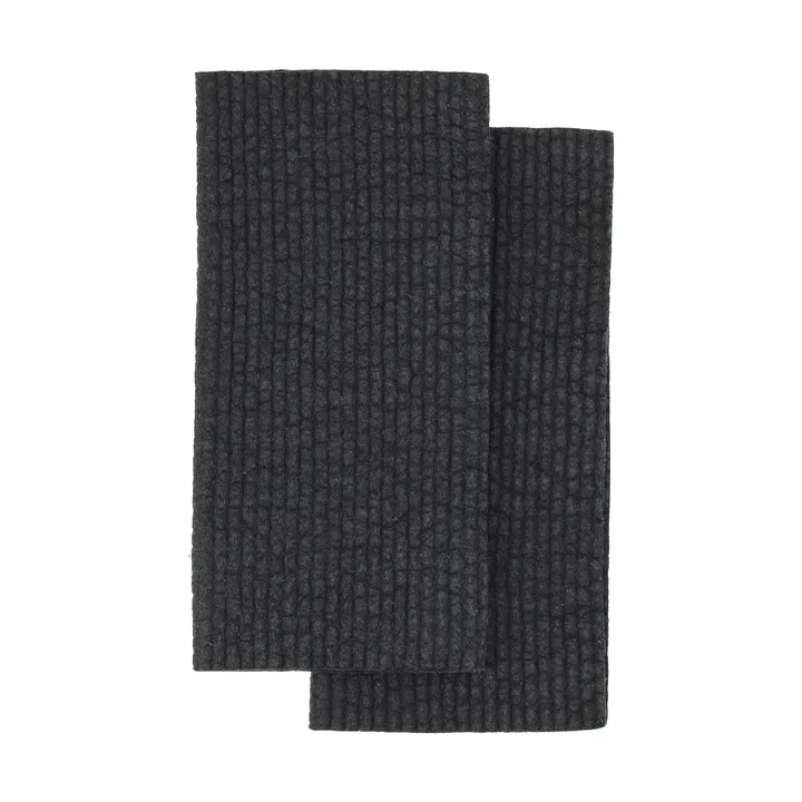 Rinse oppvaskklut - Svart, 2-pakning - Scandi Essentials