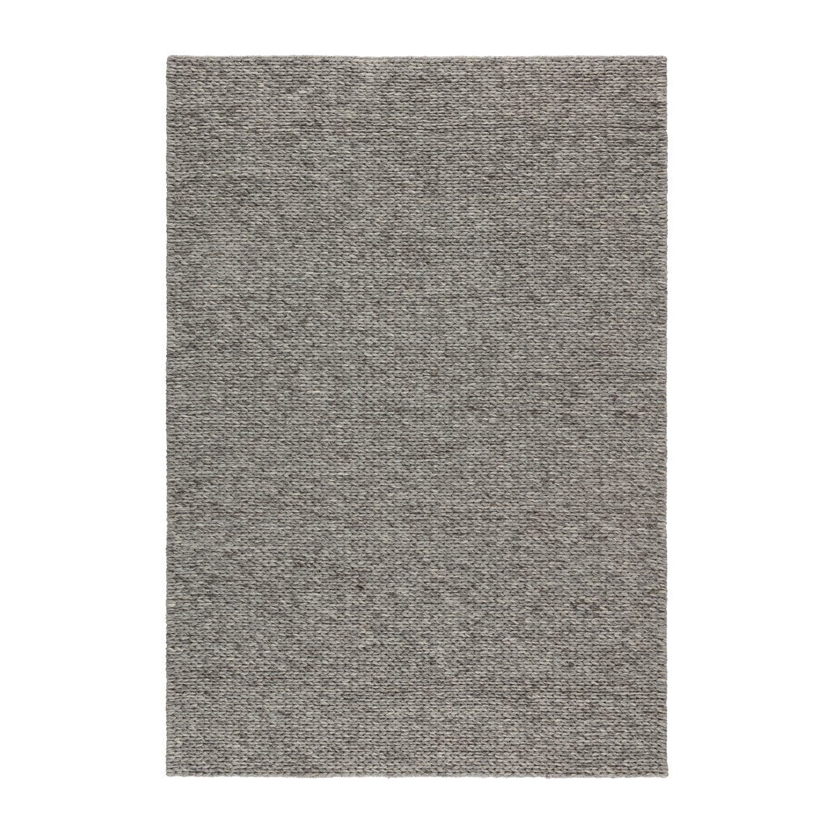 Scandi Living Braided ullteppe naturgrå 200x300 cm