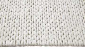 Braided ullteppe naturhvit - 170x240 cm - Scandi Living