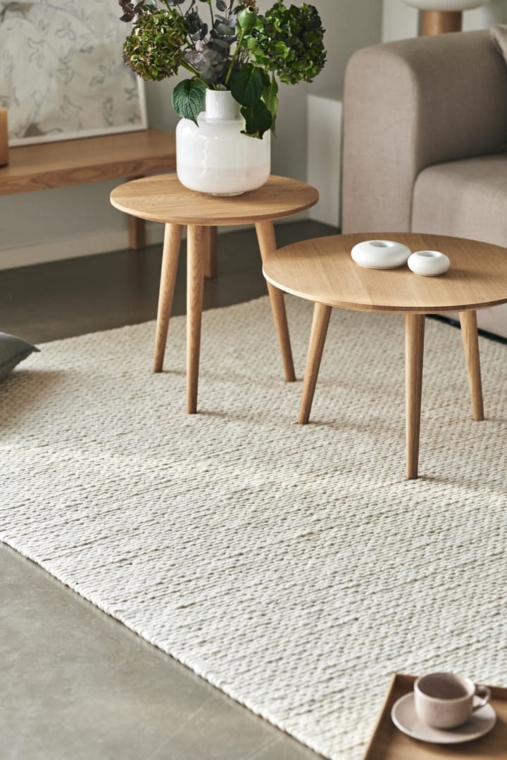 Braided ullteppe naturhvit, 170x240 cm Scandi Living