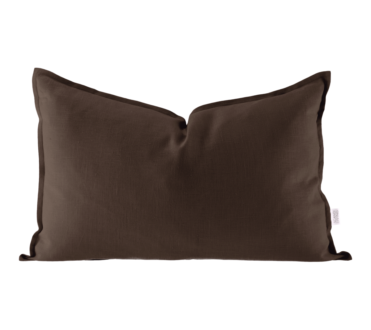 Scandi Living Calm putetrekk lin 40 x 60 cm, Chocolate Brown