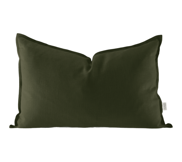 Calm putetrekk lin 40 x 60 cm, , Forest Green Scandi Living