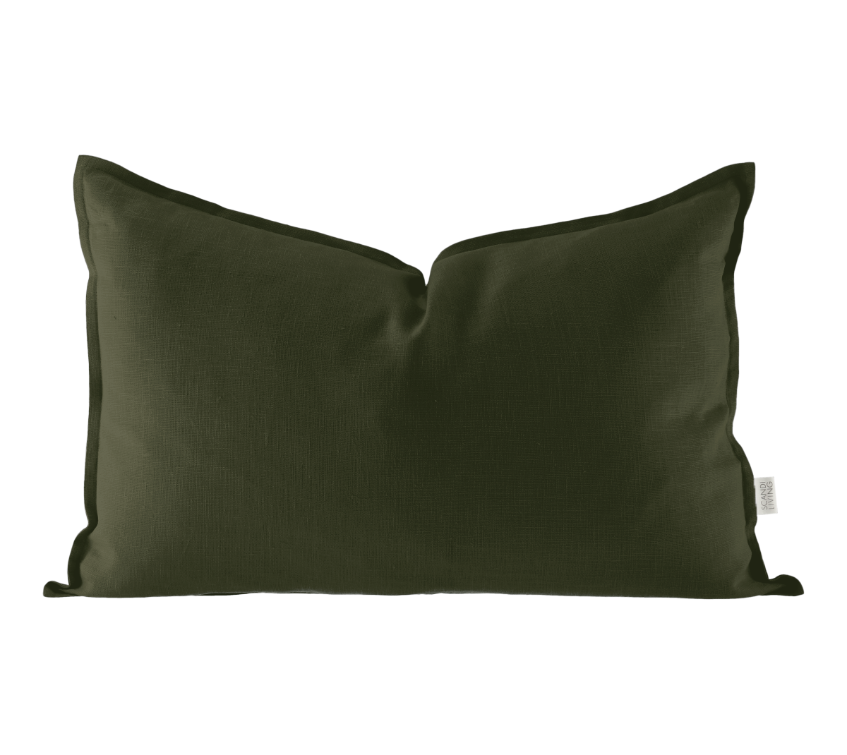 Scandi Living Calm putetrekk lin 40 x 60 cm, Forest Green