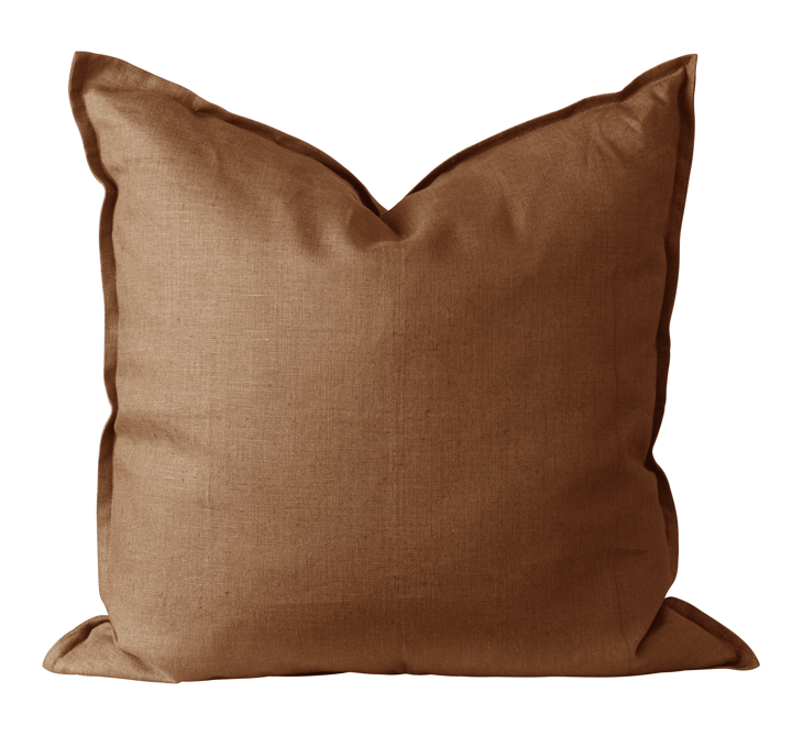 Calm putetrekk lin 50 x 50 cm - Almond Brown - Scandi Living