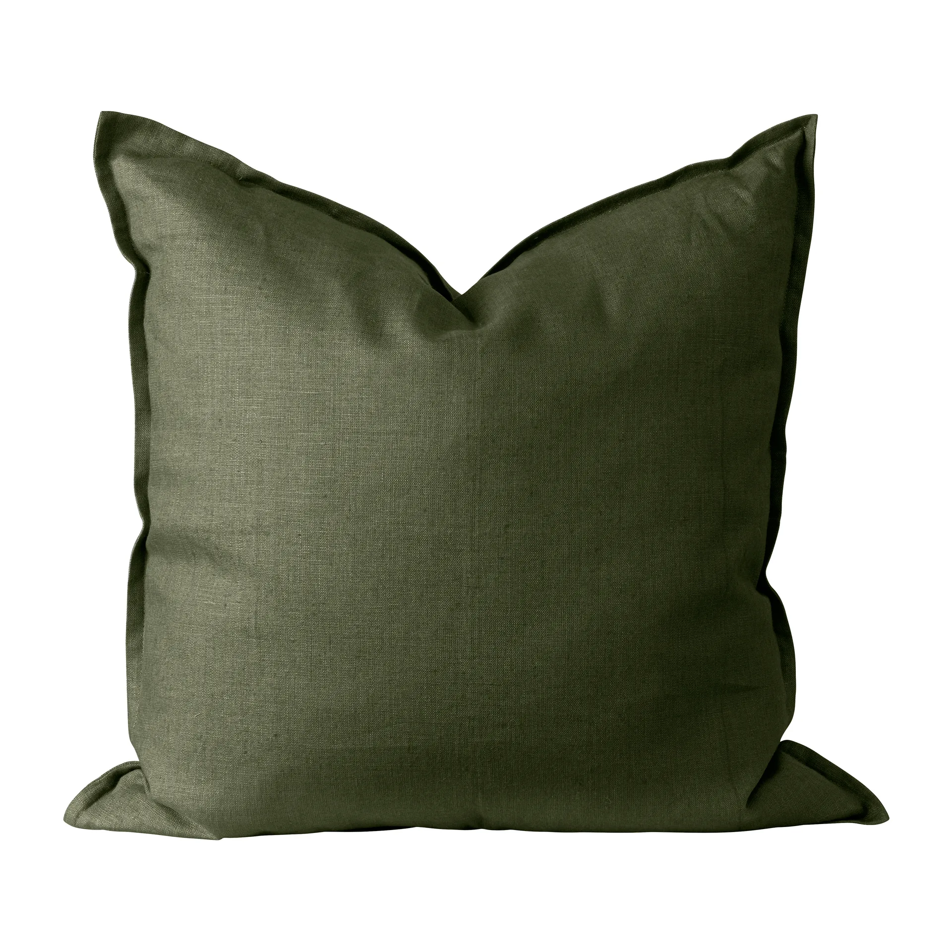 Calm putetrekk lin 50 x 50 cm, Forest Green Scandi Living