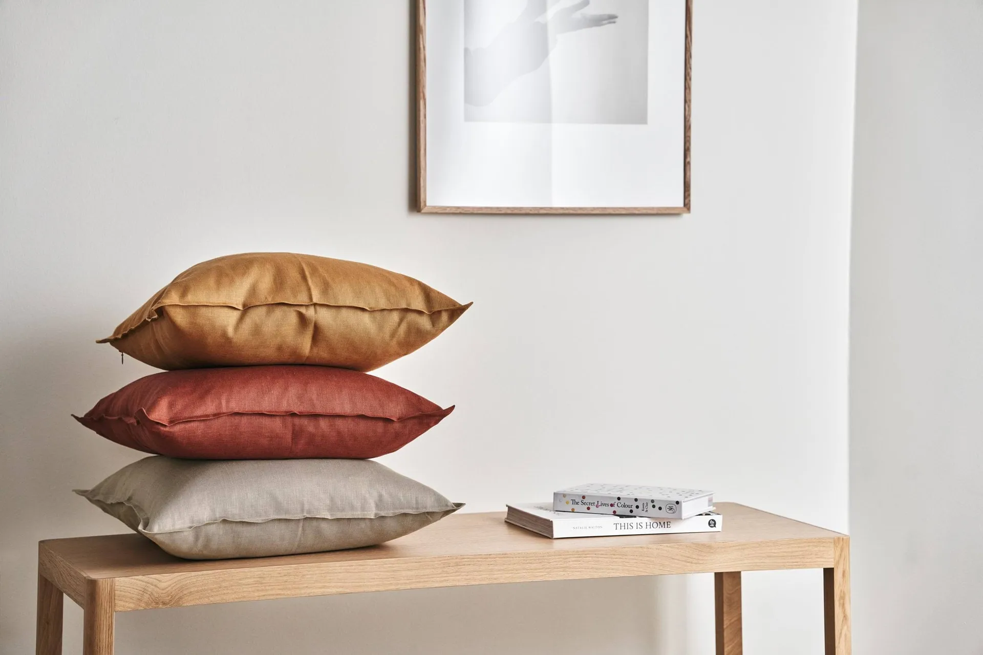 Calm putetrekk lin 50 x 50 cm, Sand  Scandi Living