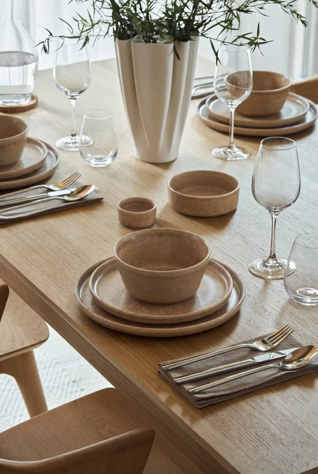 Clay asjett, Brun, Ø20 cm Scandi Living