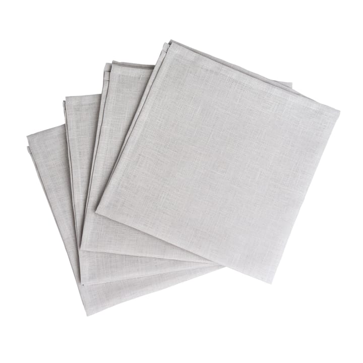 Clean servietter 45 x 45 cm 4-stk. - icy grey - Scandi Living