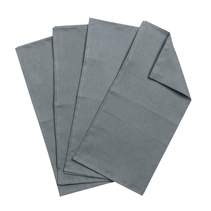 Clean servietter 45 x 45 cm 4-stk. - smokey blue - Scandi Living