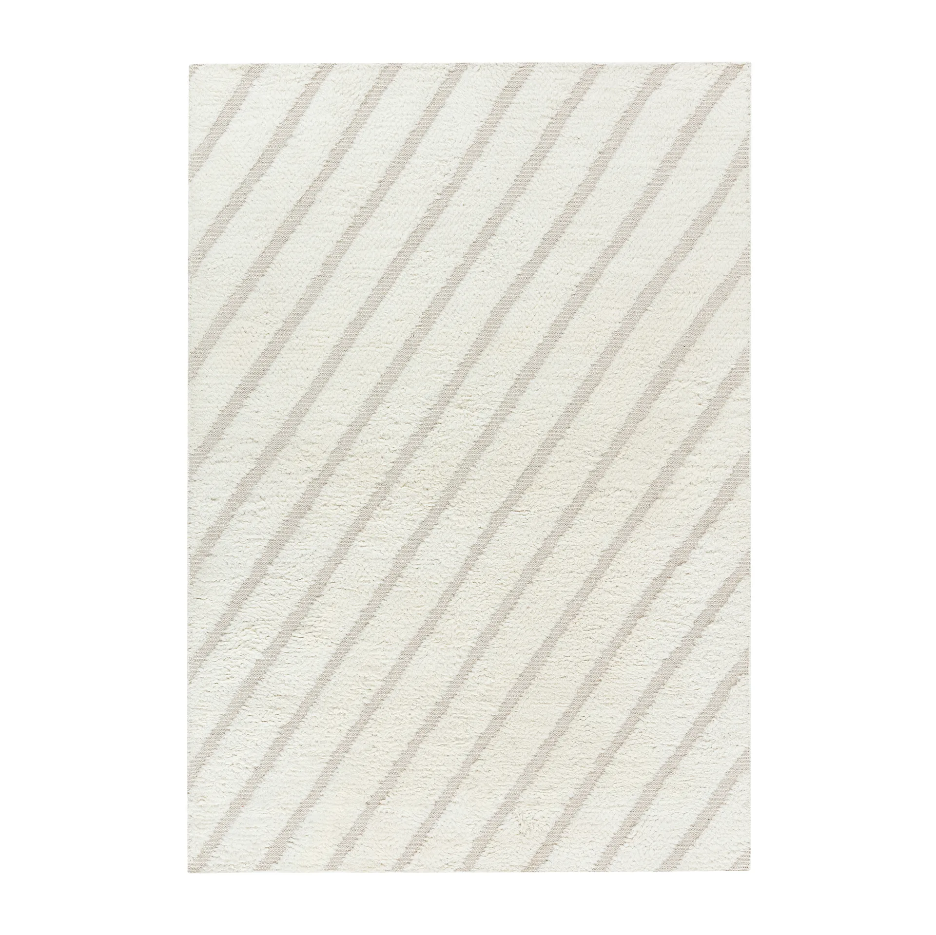 Cozy line ullteppe naturhvit, 170x240 cm Scandi Living