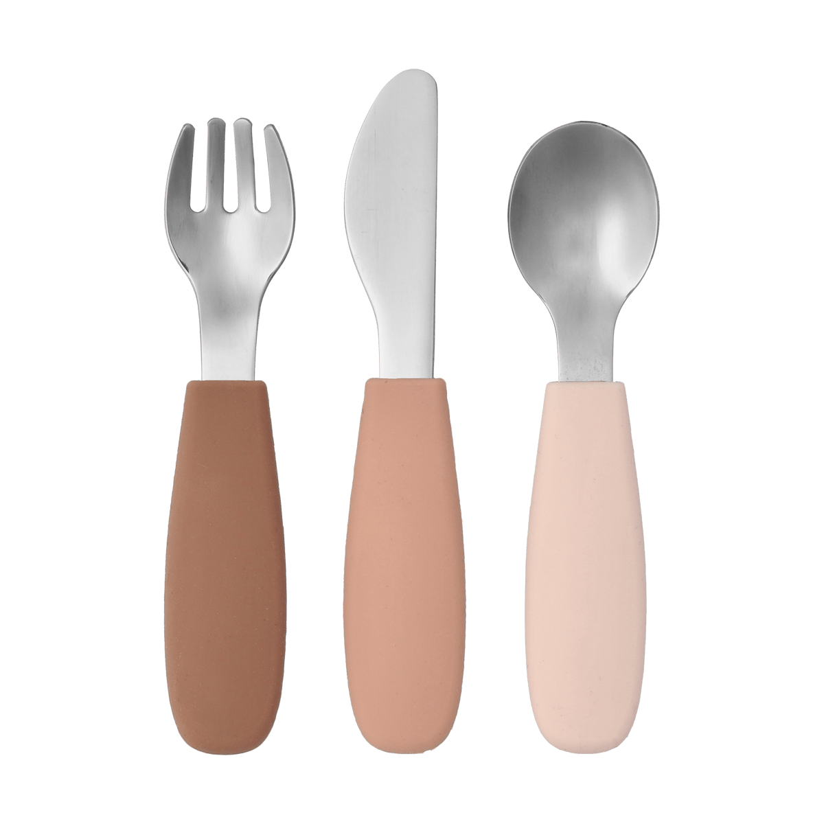 Scandi Living Dine bestikksett silikon 3 deler Blush